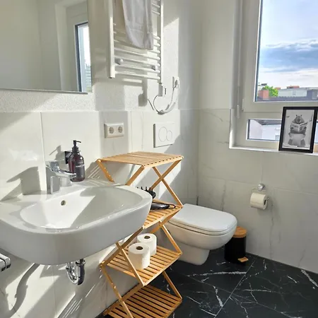 Design-apartments I Klimaanlage I Boxspring I Nespresso I Parklplatz شقة فايل أم راين